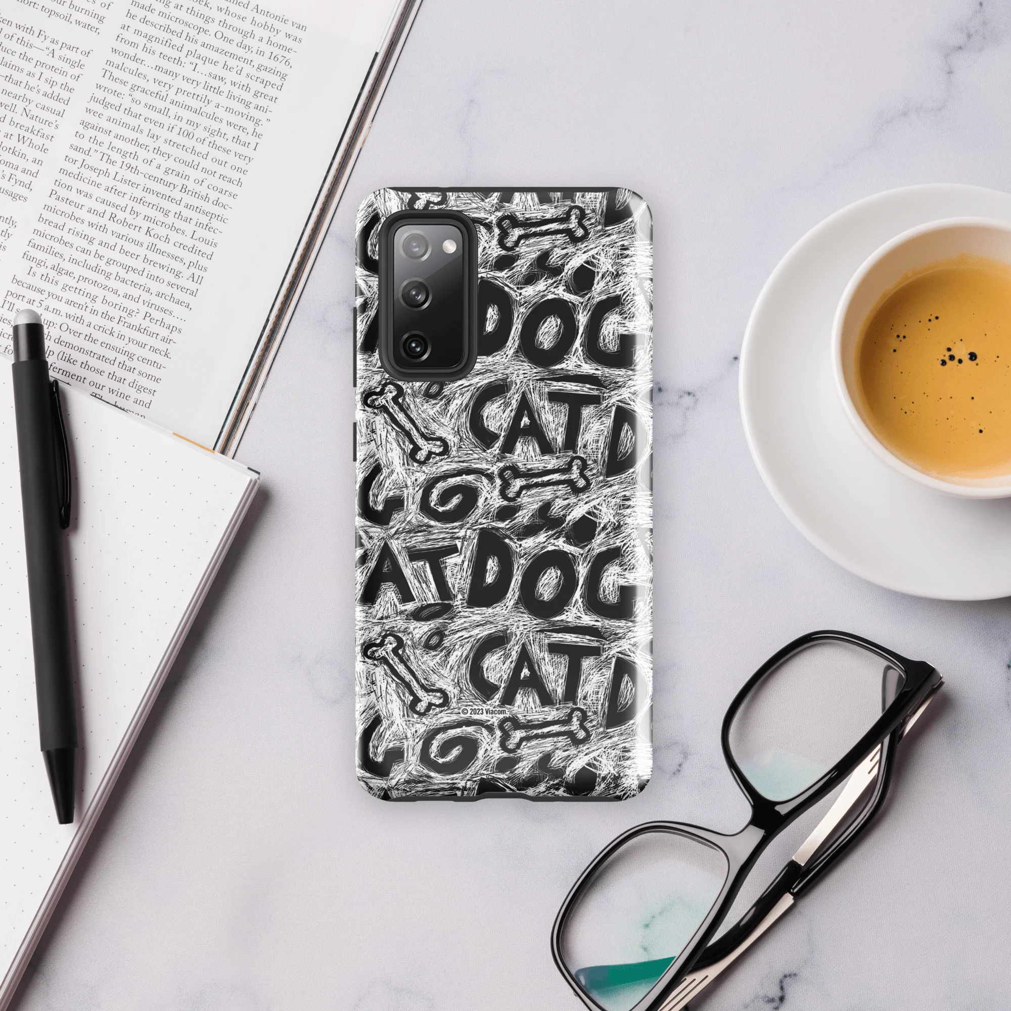 CatDog Scratch Pattern Tough Phone Case - Samsung - Image 6