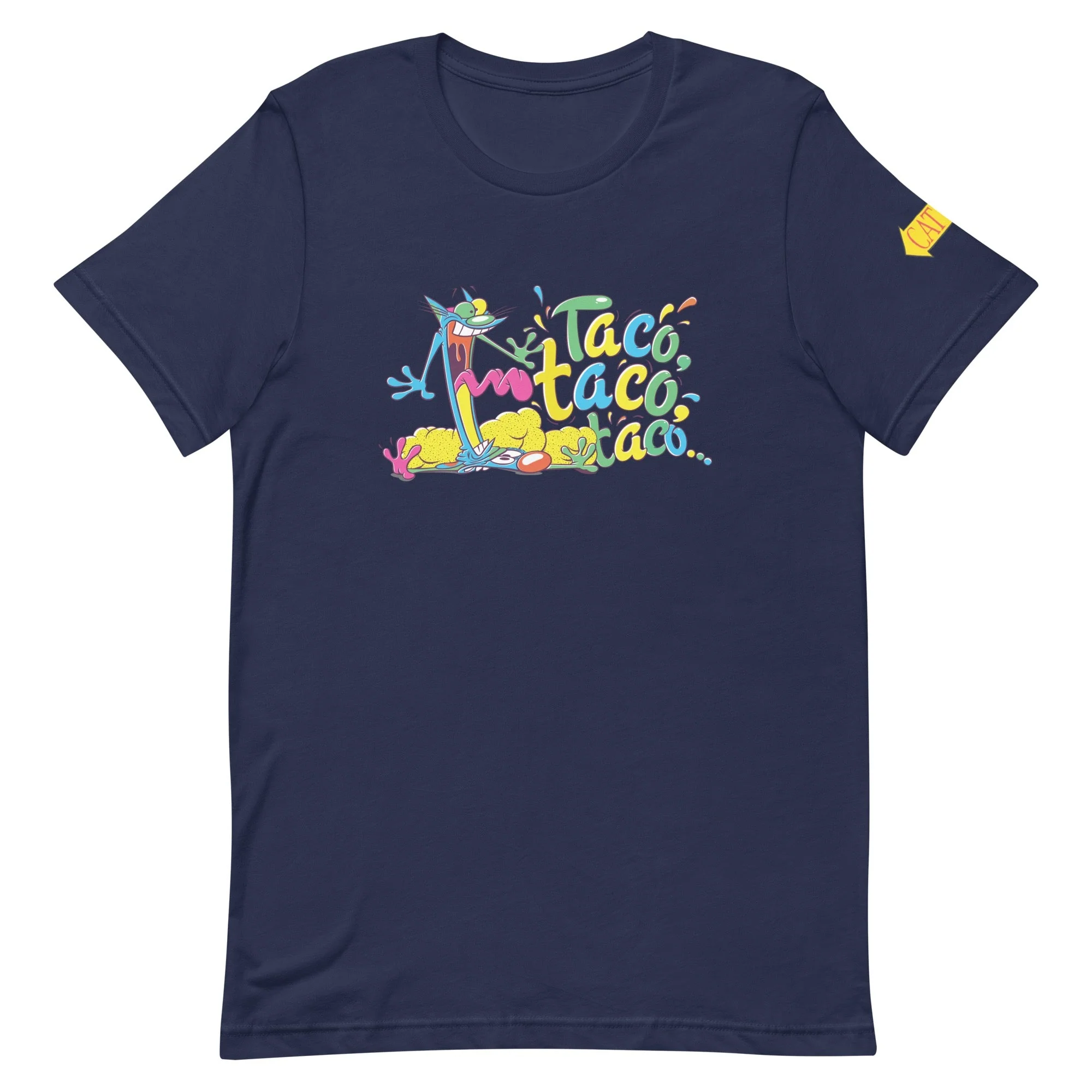 CatDog Taco Taco Taco Adult Short Sleeve T-Shirt - Image 8