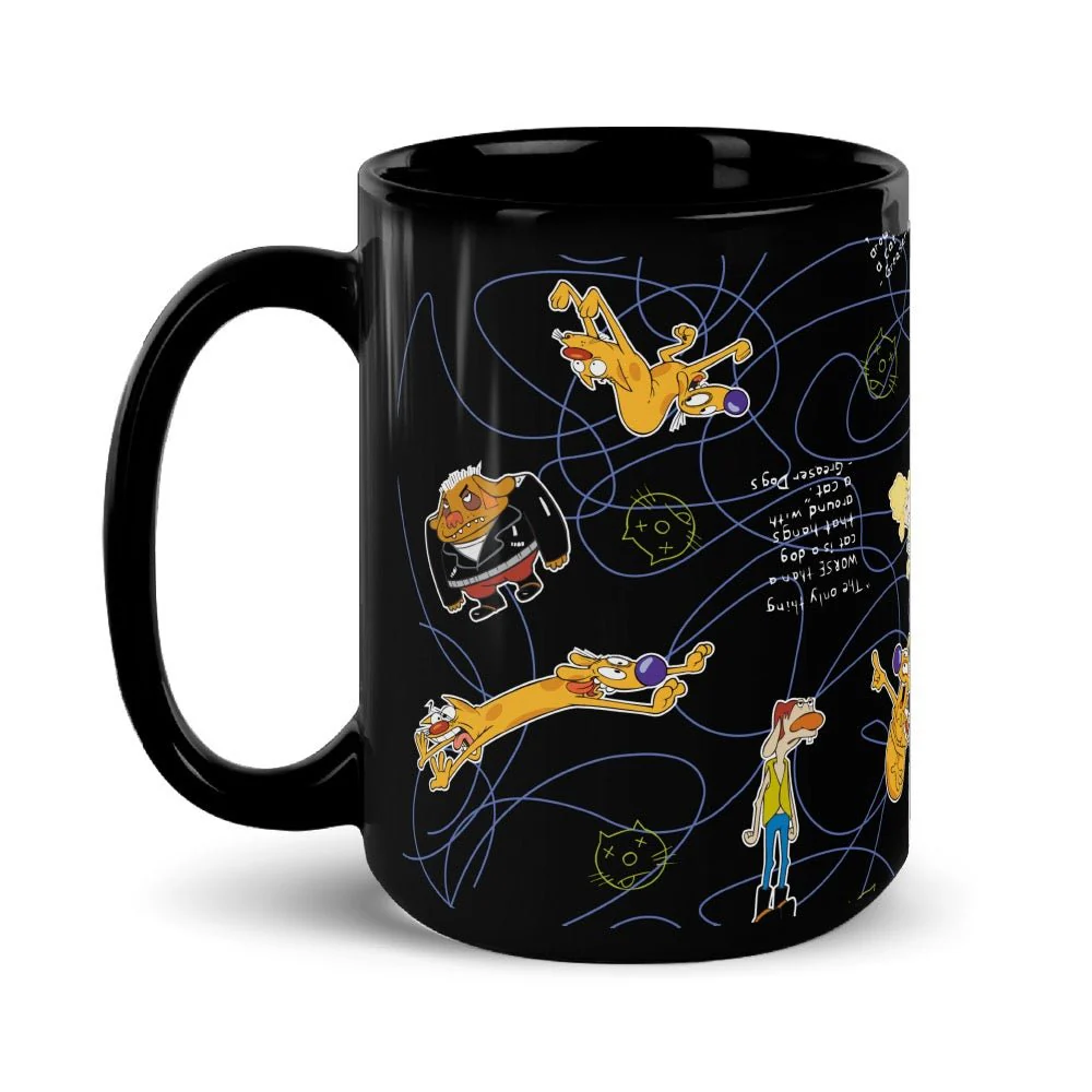 CatDog The Only Thing Worse Black Mug - Image 5