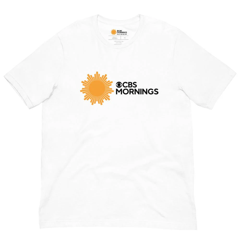 CBS Mornings Logo Adult Unisex T-Shirt - Image 6