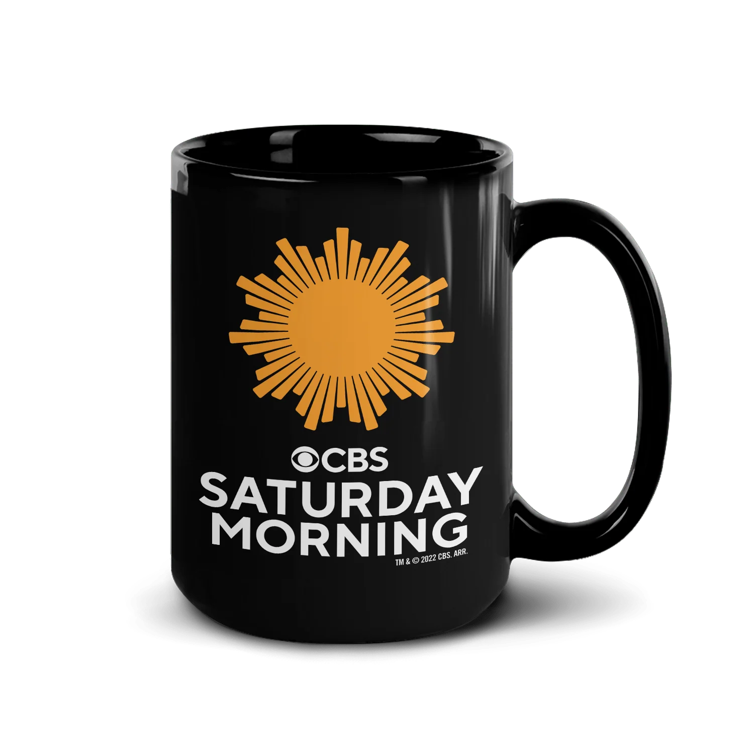 CBS News Saturday Morning Black Mug - Image 3