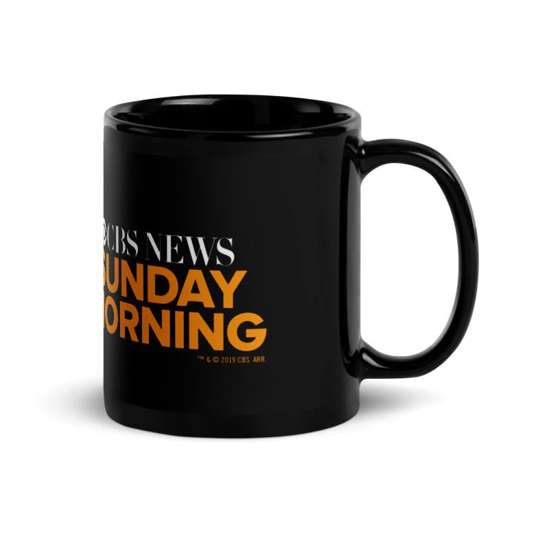 CBS News Sunday Morning 11 oz Black Mug - Image 3