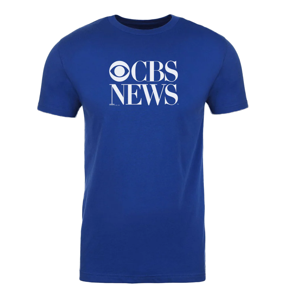 CBS News Vintage Logo Adult Short Sleeve T-Shirt - Image 2