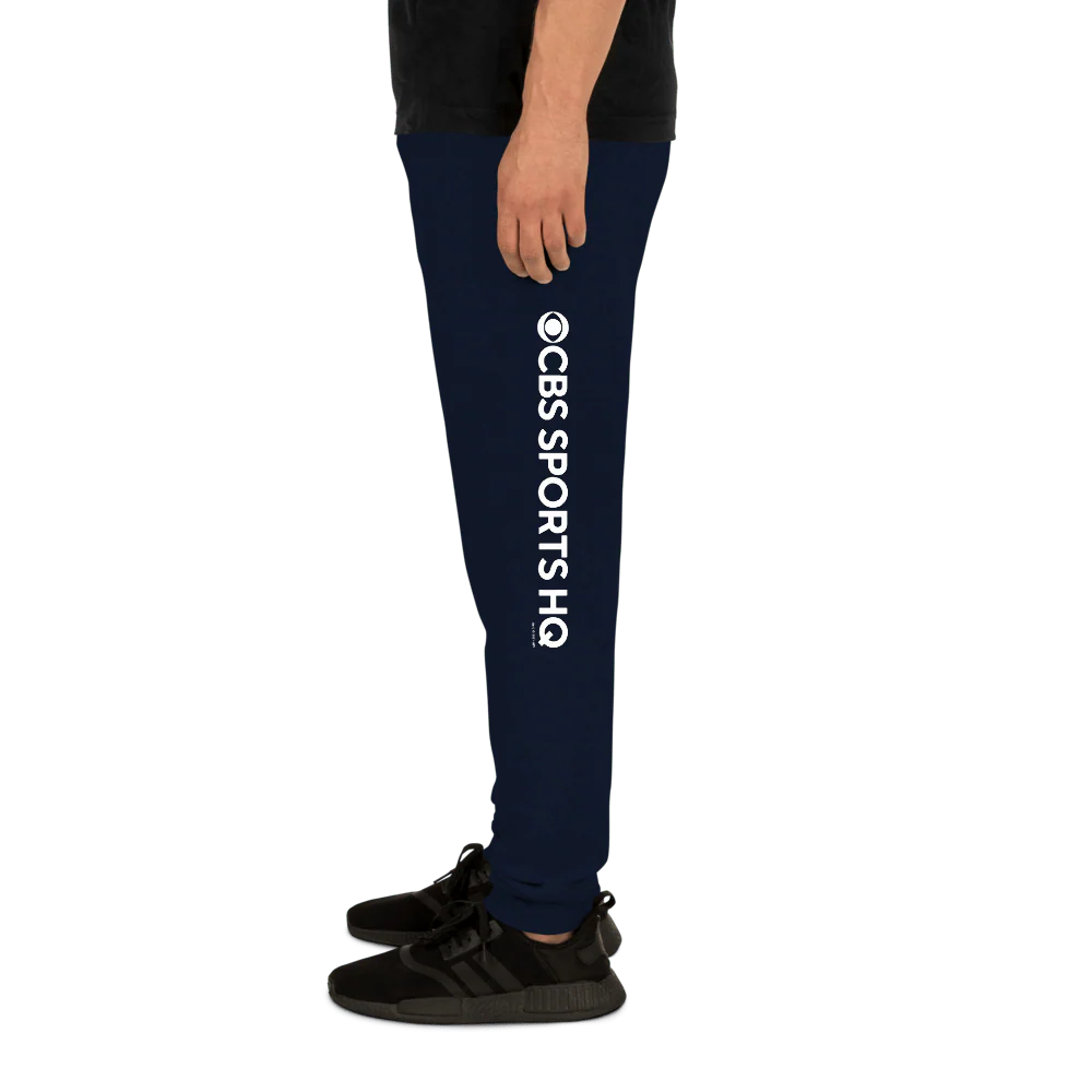 CBS Sports Fantasy Logo Adult Fleece Joggers - Image 4