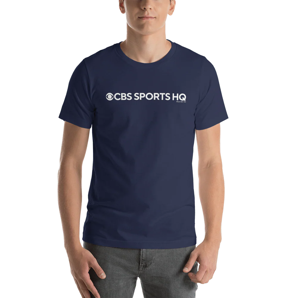 CBS Sports HQ Logo Adult Short Sleeve T-Shirt - Image 3
