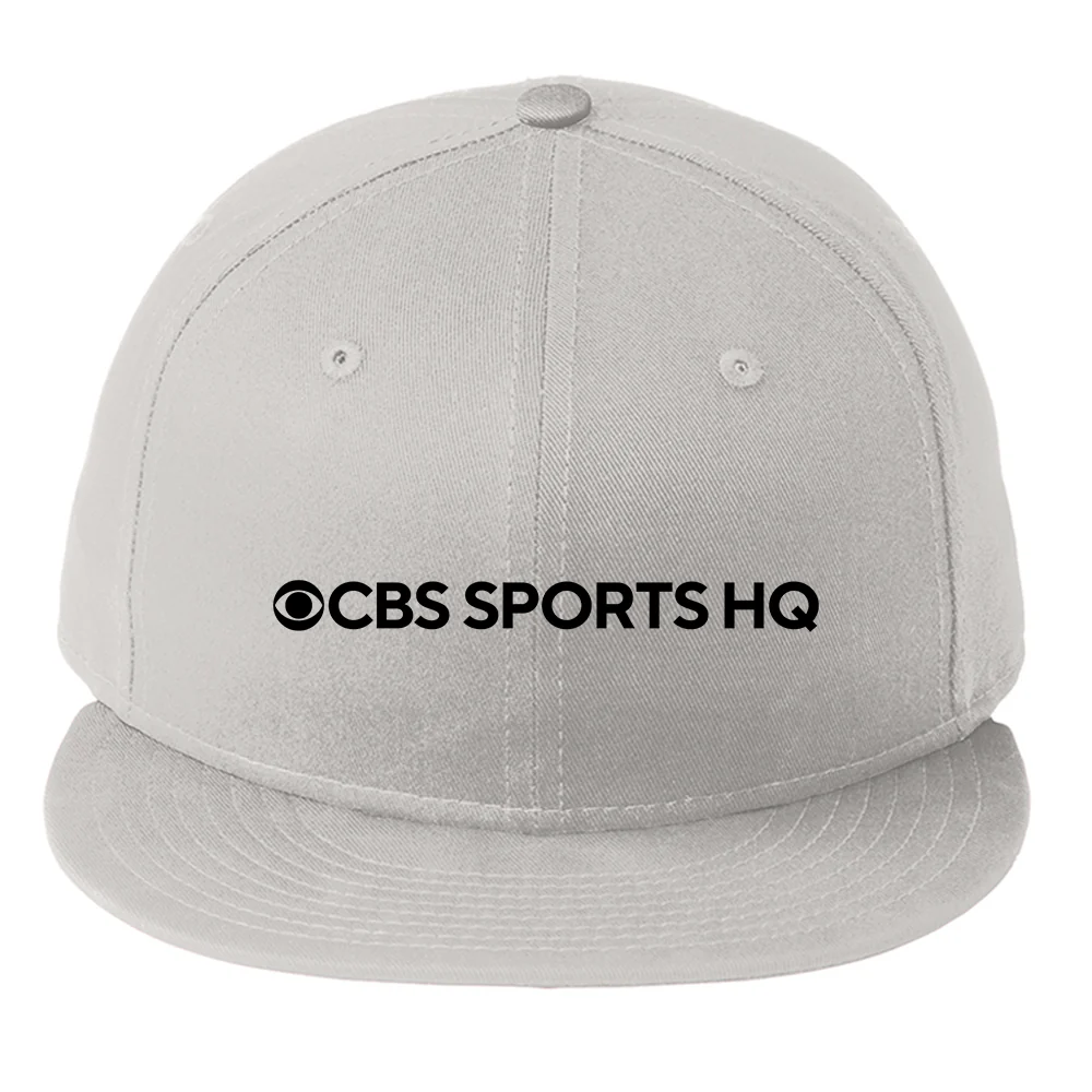 CBS Sports HQ Logo Embroidered Flat Bill Hat - Image 2
