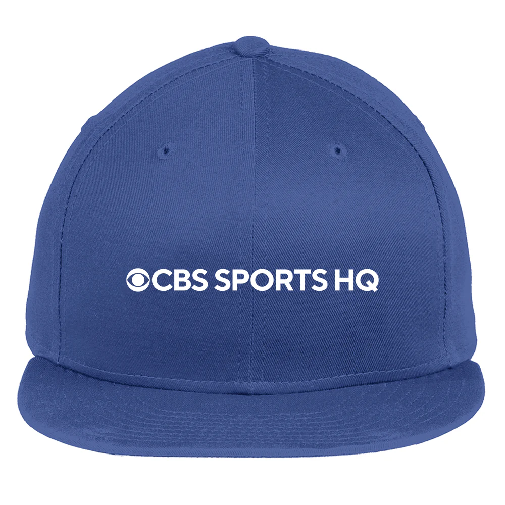 CBS Sports HQ Logo Embroidered Flat Bill Hat - Image 3