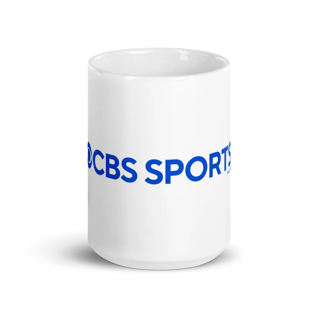 CBS Sports HQ Logo White Mug - Image 4
