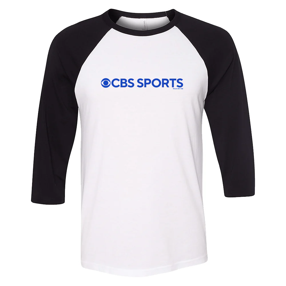 CBS Sports Logo 3/4 Sleeve Baseball T-Shirt