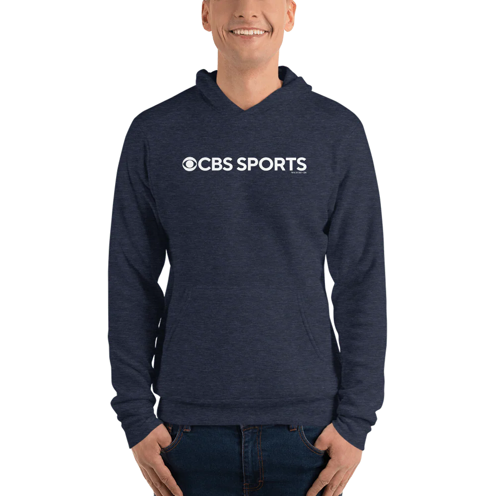 CBS Sports Logo Adult Fleece Hooded Sweatshirt - Image 2