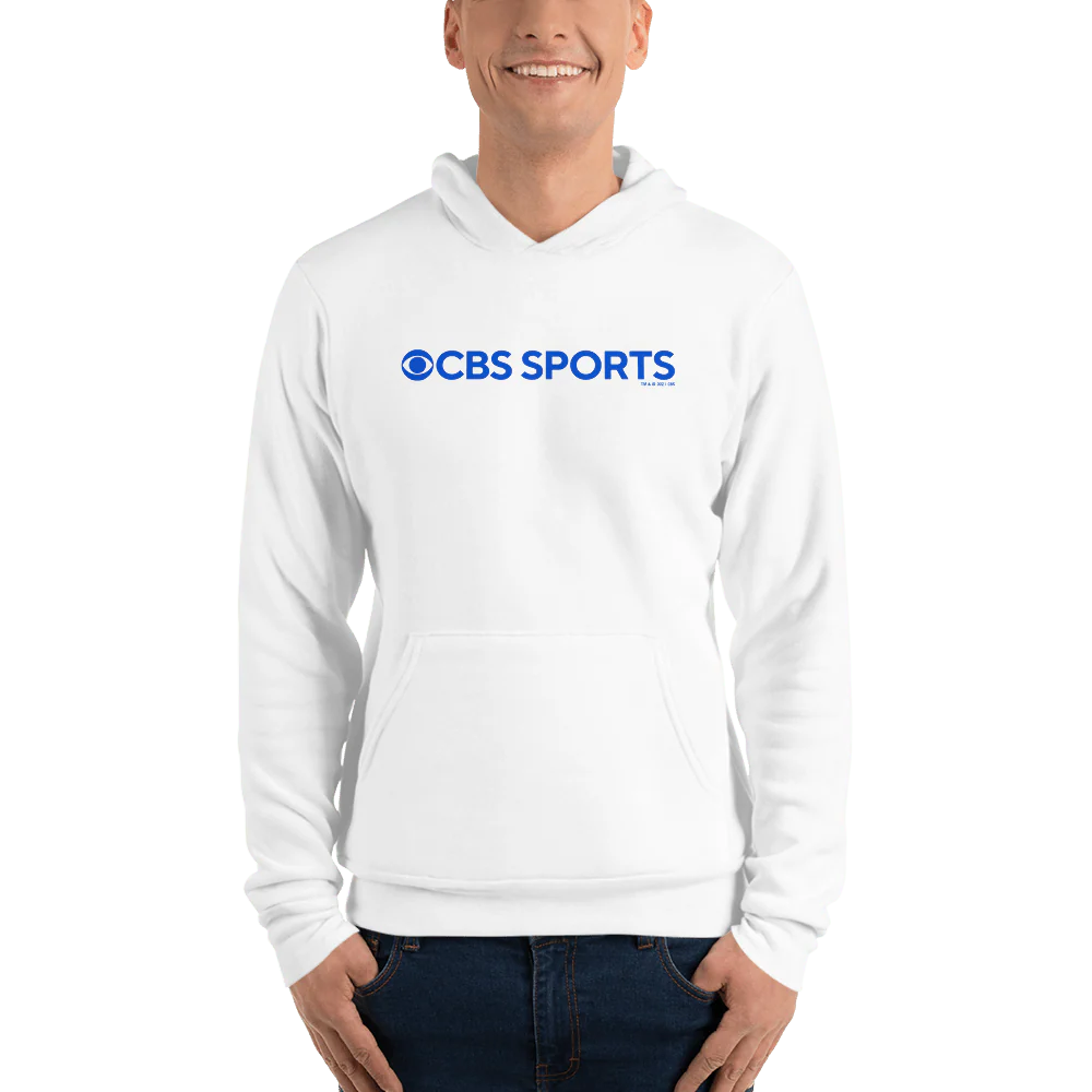 CBS Sports Logo Adult Fleece Hooded Sweatshirt - Image 3