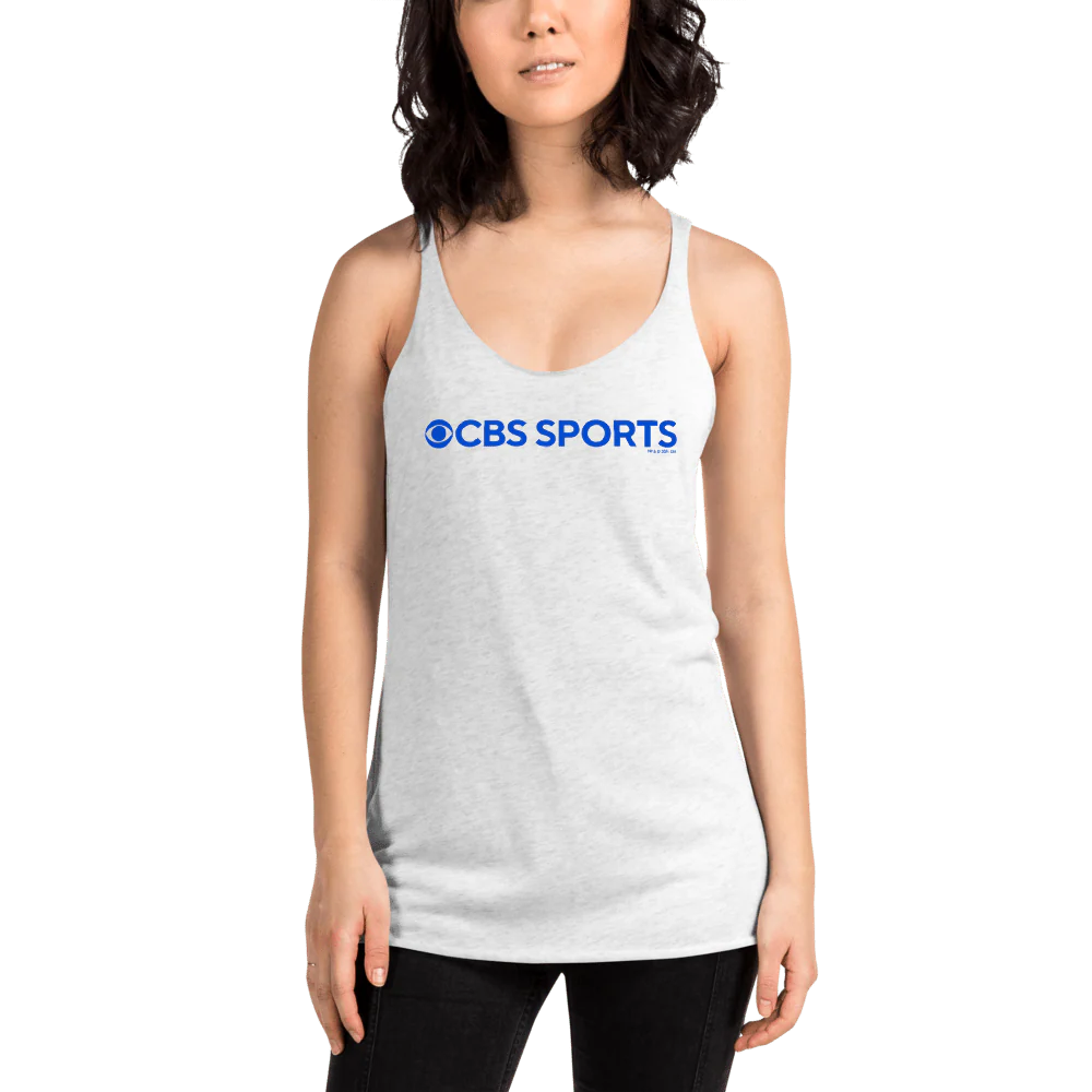 CBS Sports Logo Women's Tri-Blend Racerback Tank Top - Image 5
