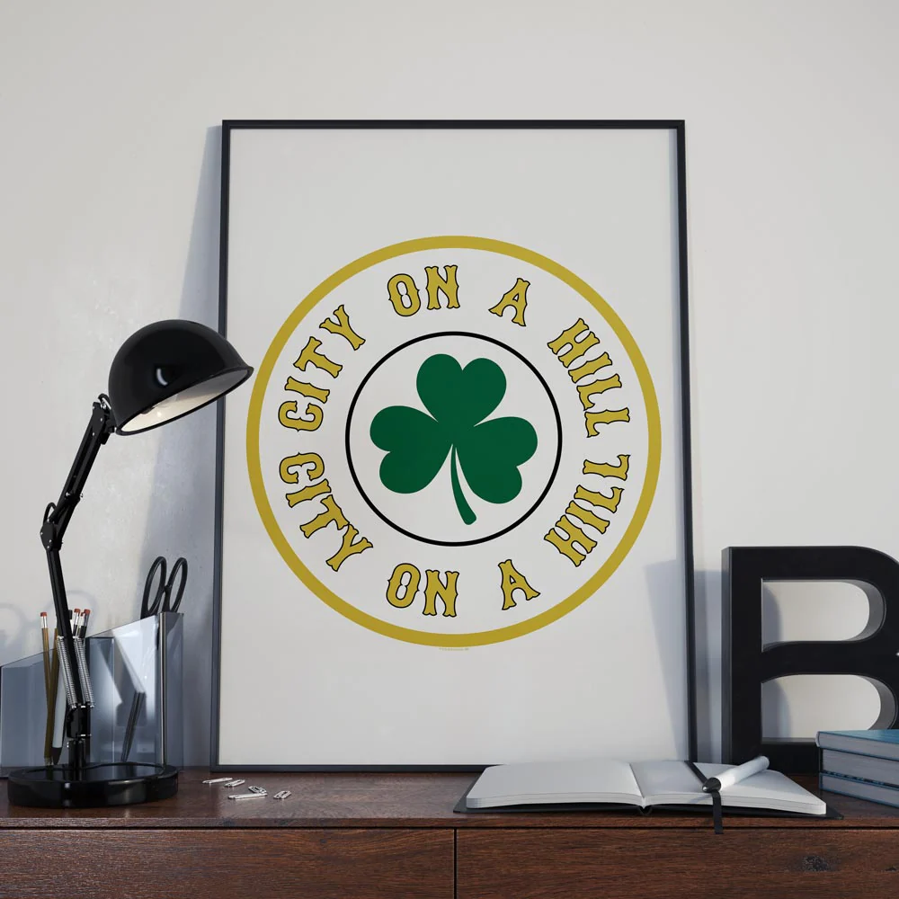 City on a Hill Shamrock Premium Satin Poster