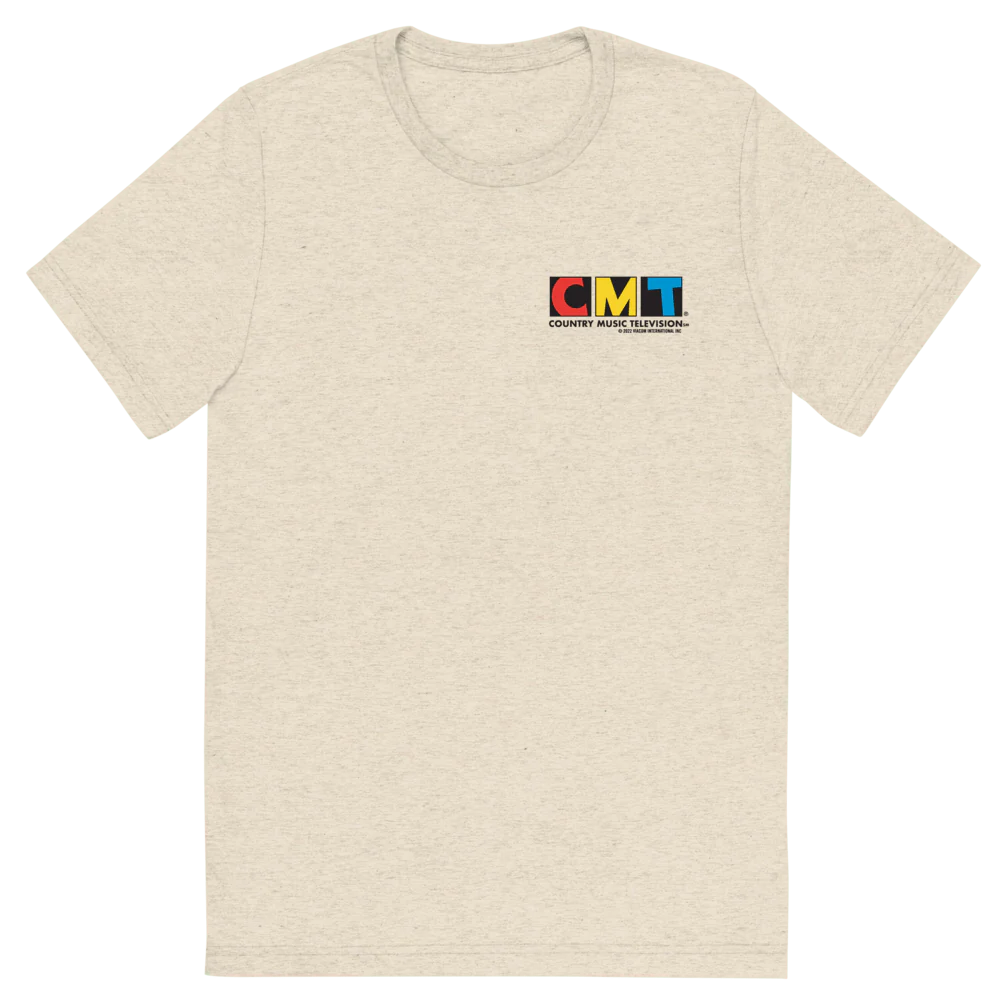 CMT Logo Adult Tri-Blend T-Shirt - Image 2
