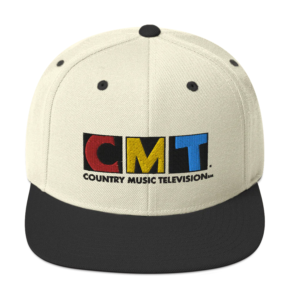 CMT Logo Embroidered Classic Snapback Hat