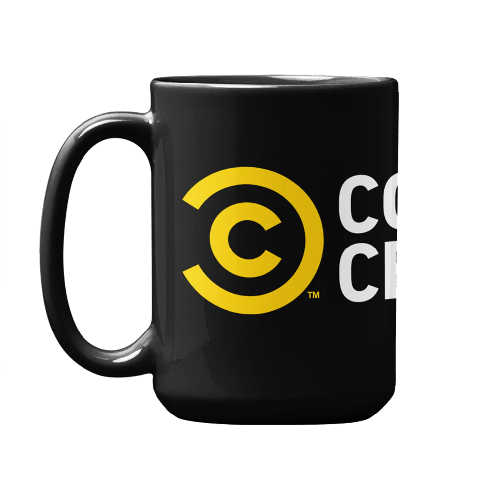 Comedy Central Logo Full Wrap Black Mug - Image 6
