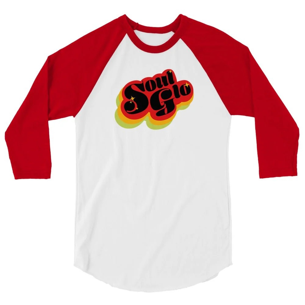 Coming To America Soul Glo Unisex 3/4 Sleeve Raglan Shirt - Image 5
