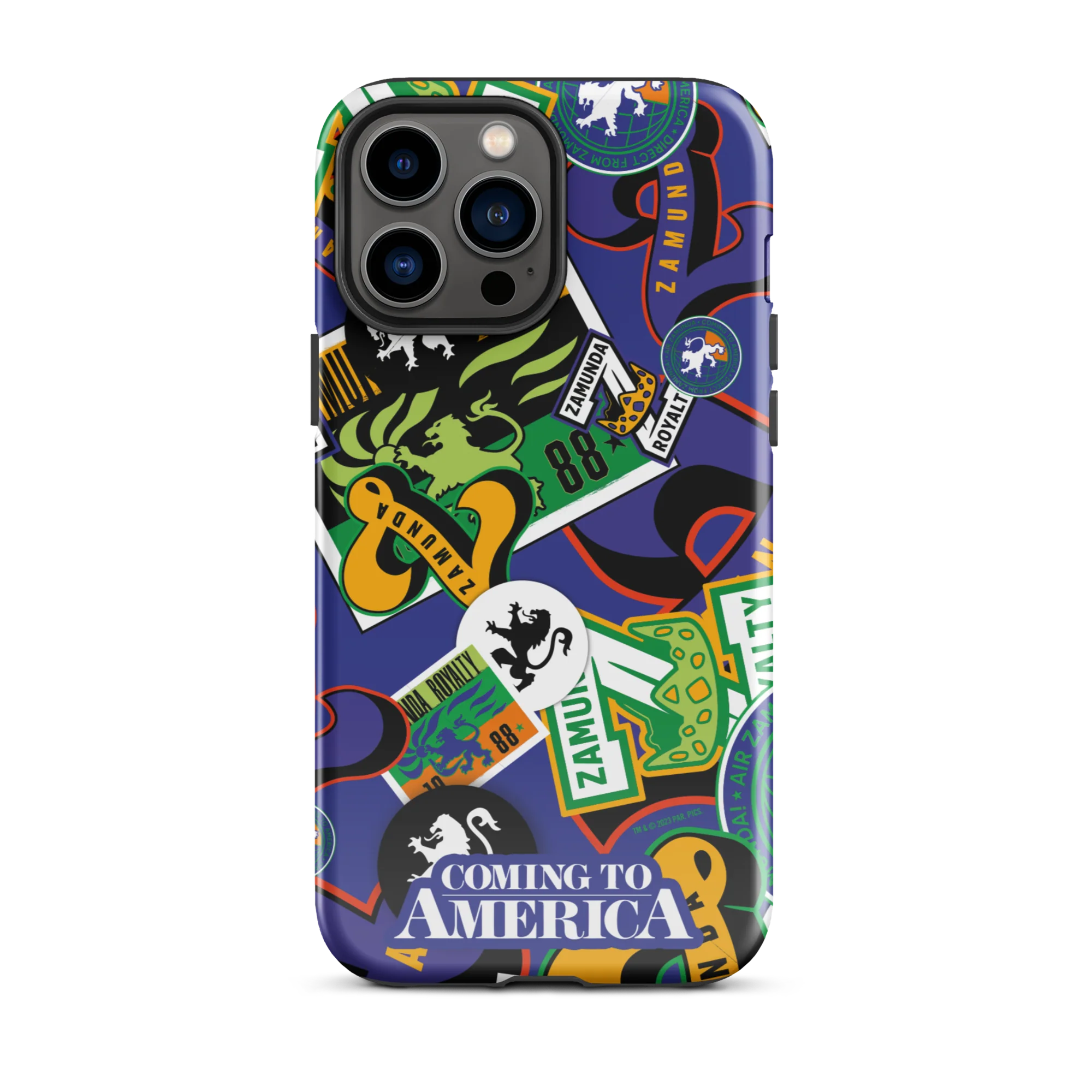 Coming To America Zamunda Pattern Tough Case for iPhone - Image 22