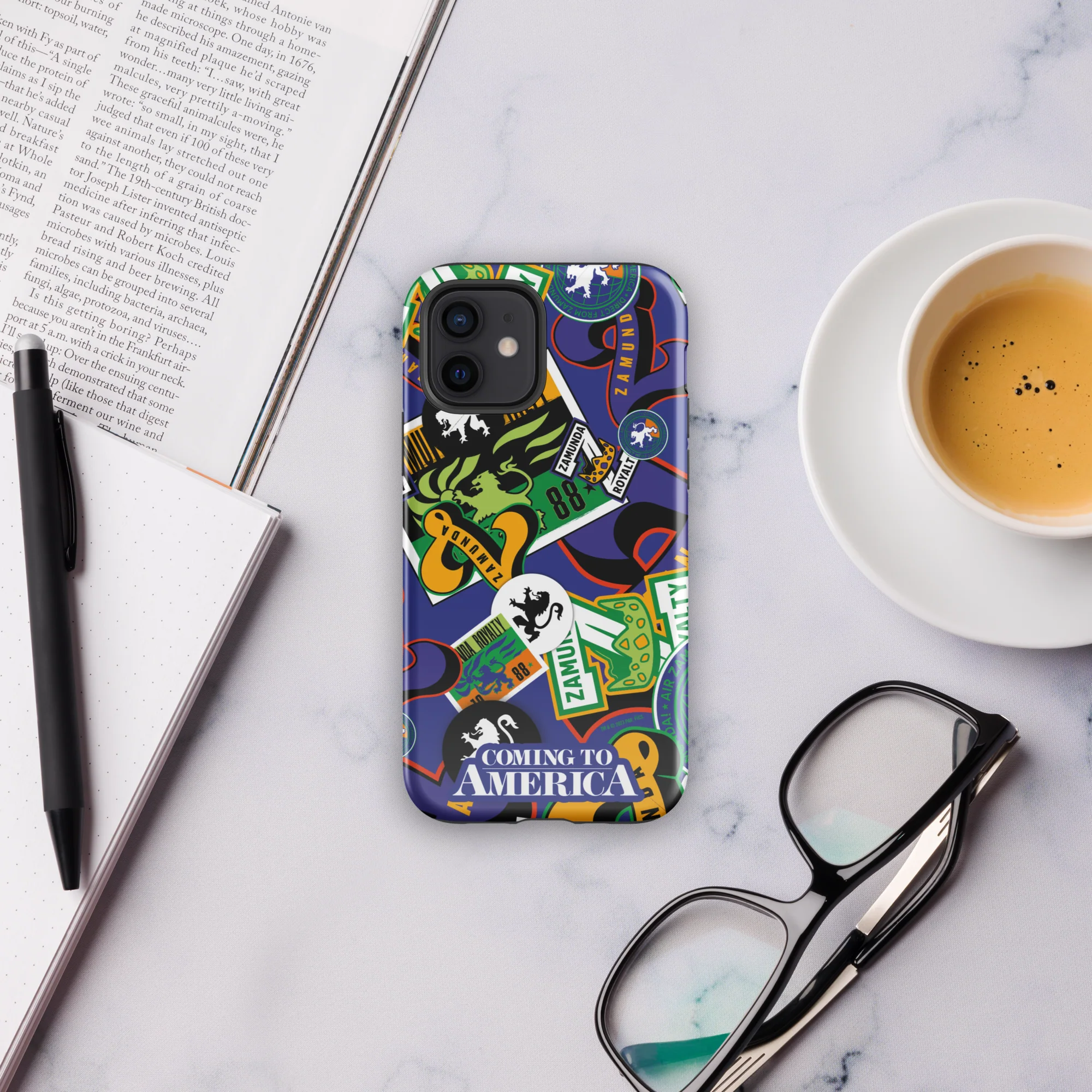 Coming To America Zamunda Pattern Tough Case for iPhone - Image 3