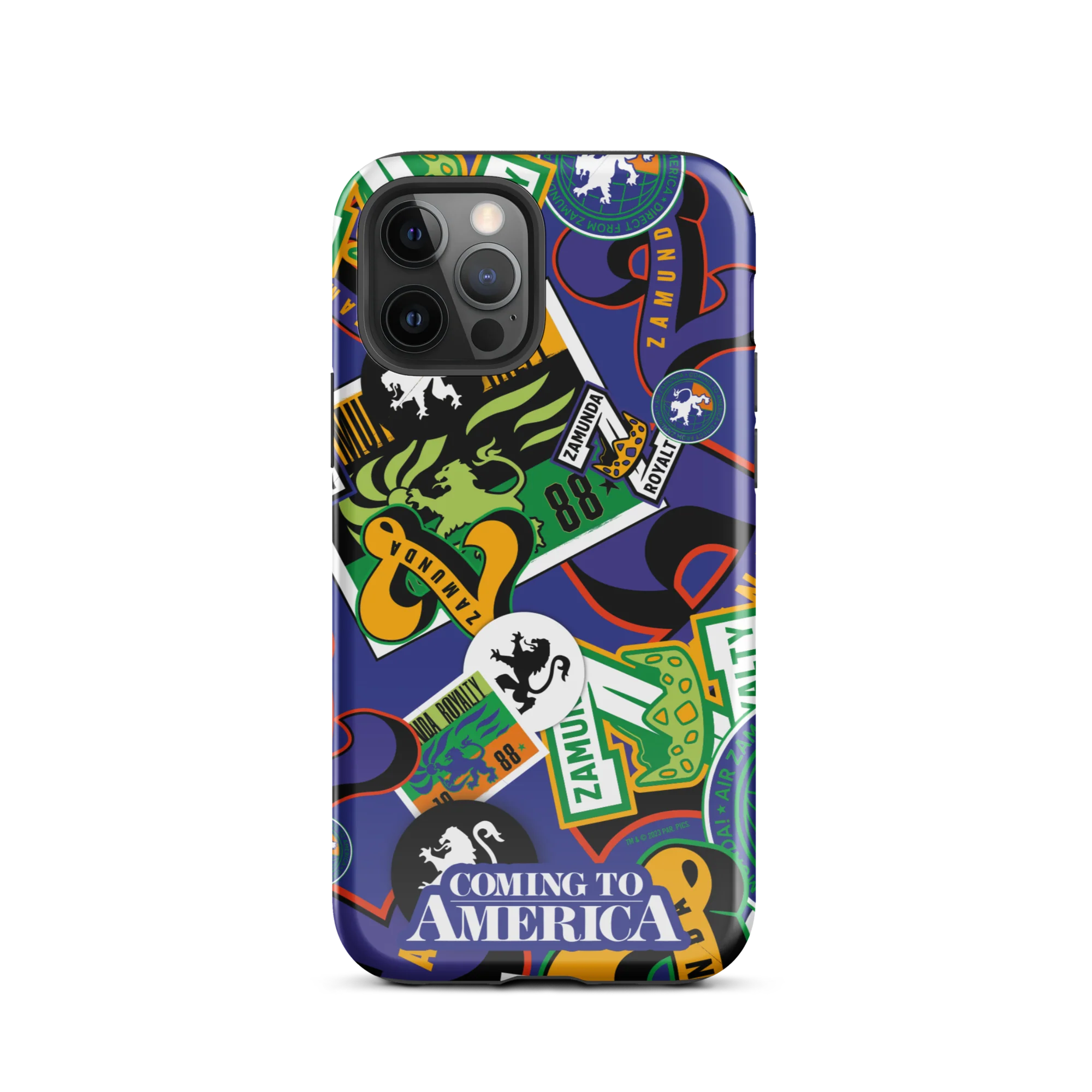 Coming To America Zamunda Pattern Tough Case for iPhone - Image 7