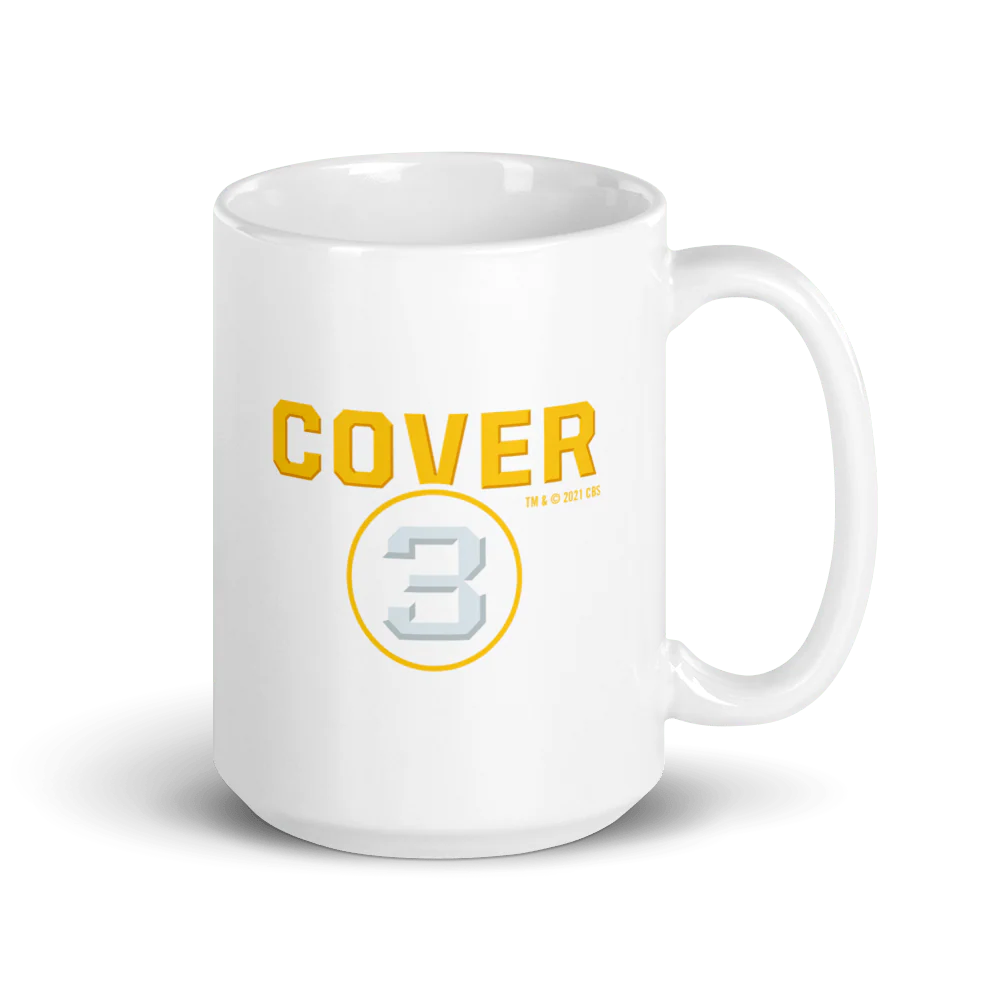 Cover 3 College Football Podcast Logo White Mug - Image 3