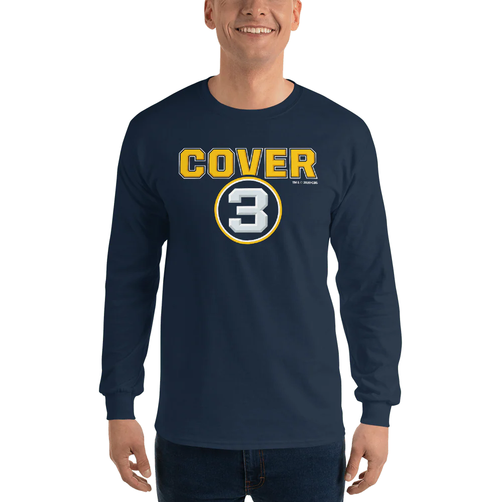 Cover 3 Logo Adult Long Sleeve T-Shirt - Image 4
