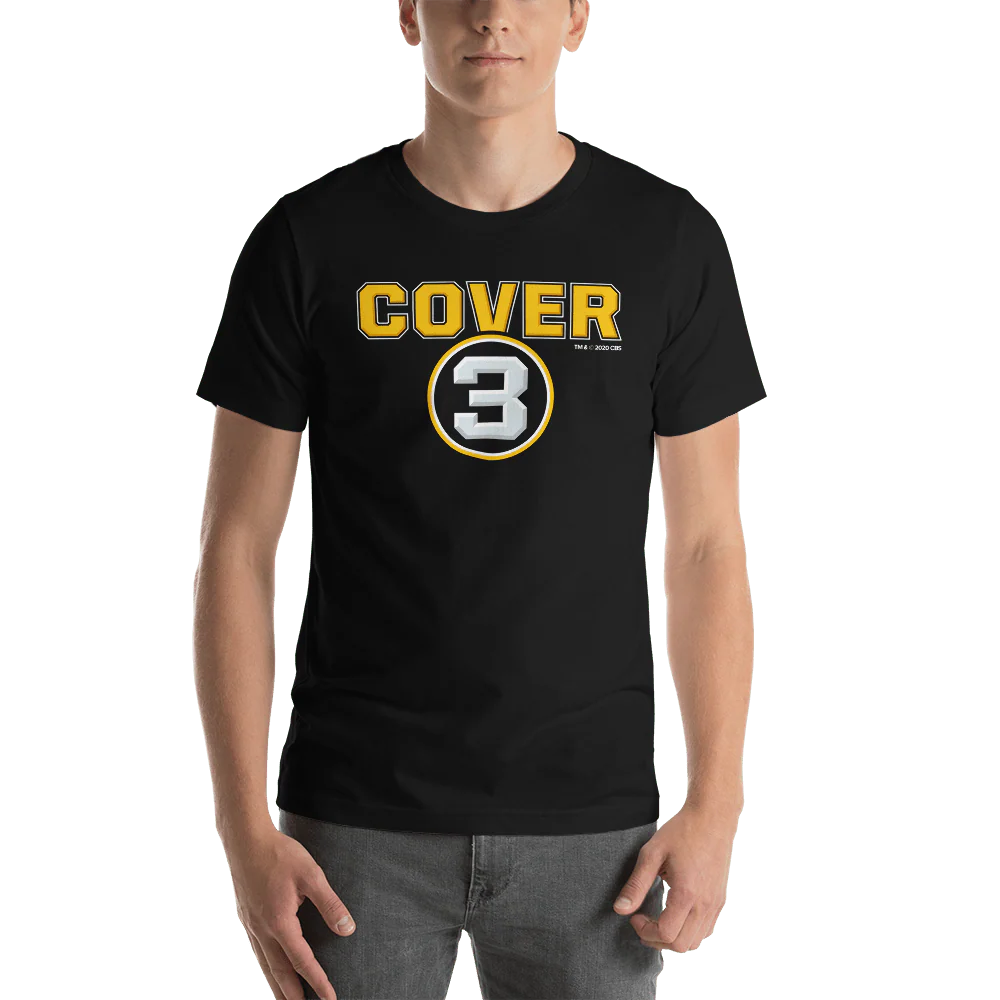 Cover 3 Logo Adult Short Sleeve T-Shirt - Image 2