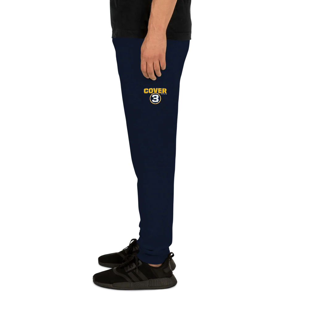 Cover 3 Logo Adult Fleece Joggers - Image 4