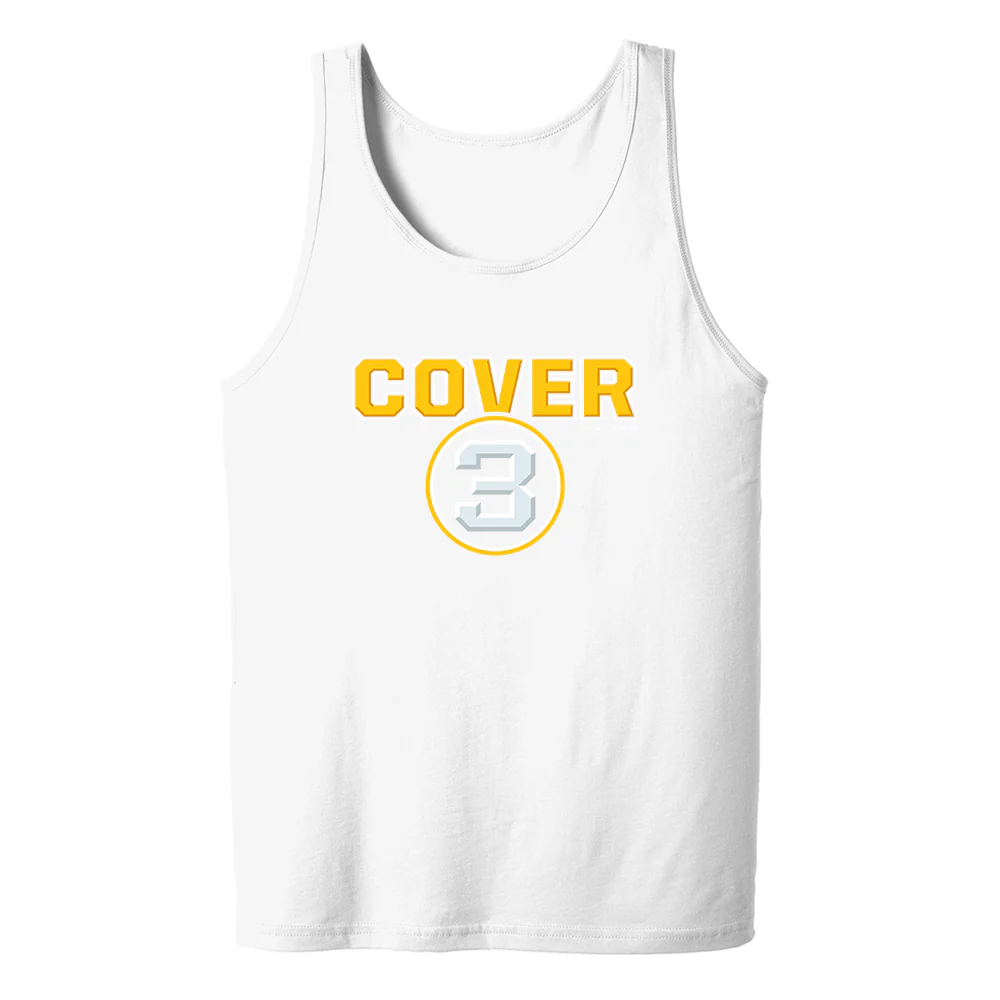 Cover 3 Logo Adult Tank Top - Image 3