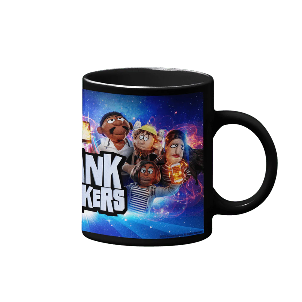 Crank Yankers Key Art Full Wrap Black Mug - Image 4