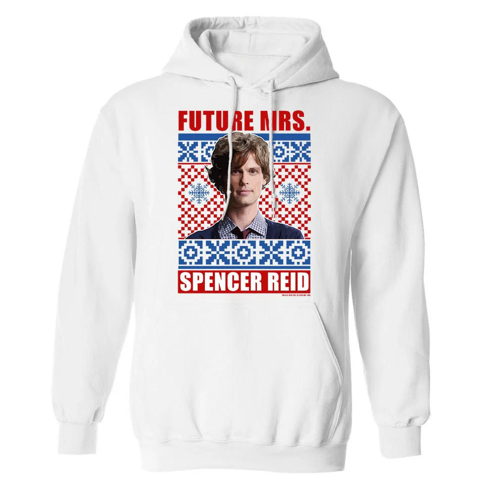 Criminal Minds Mrs. Spencer Reid Holiday Fleece Hooded Sweatshirt - Image 3