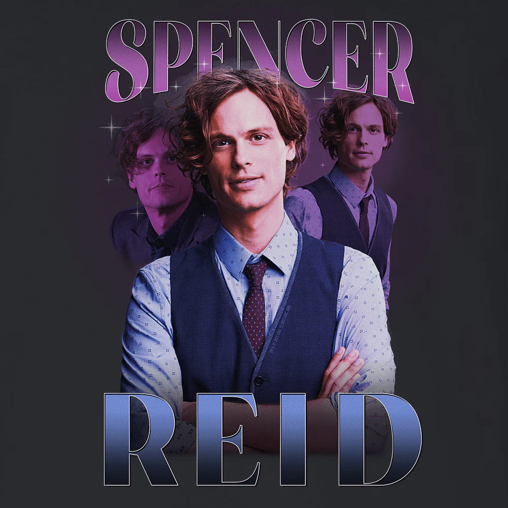 Criminal Minds Spencer Reid Heart Throb Adult Long Sleeve T-Shirt - Image 2