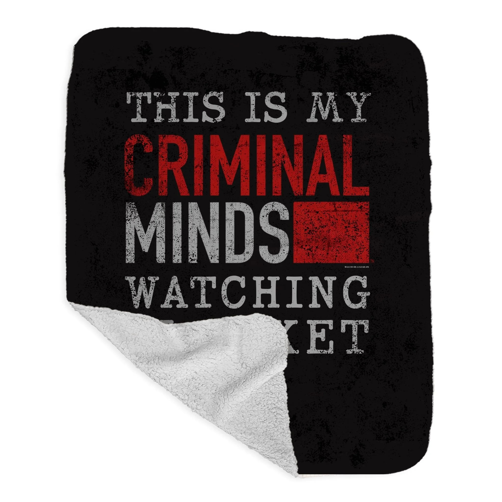 Criminal Minds Watching Sherpa Blanket - Image 3