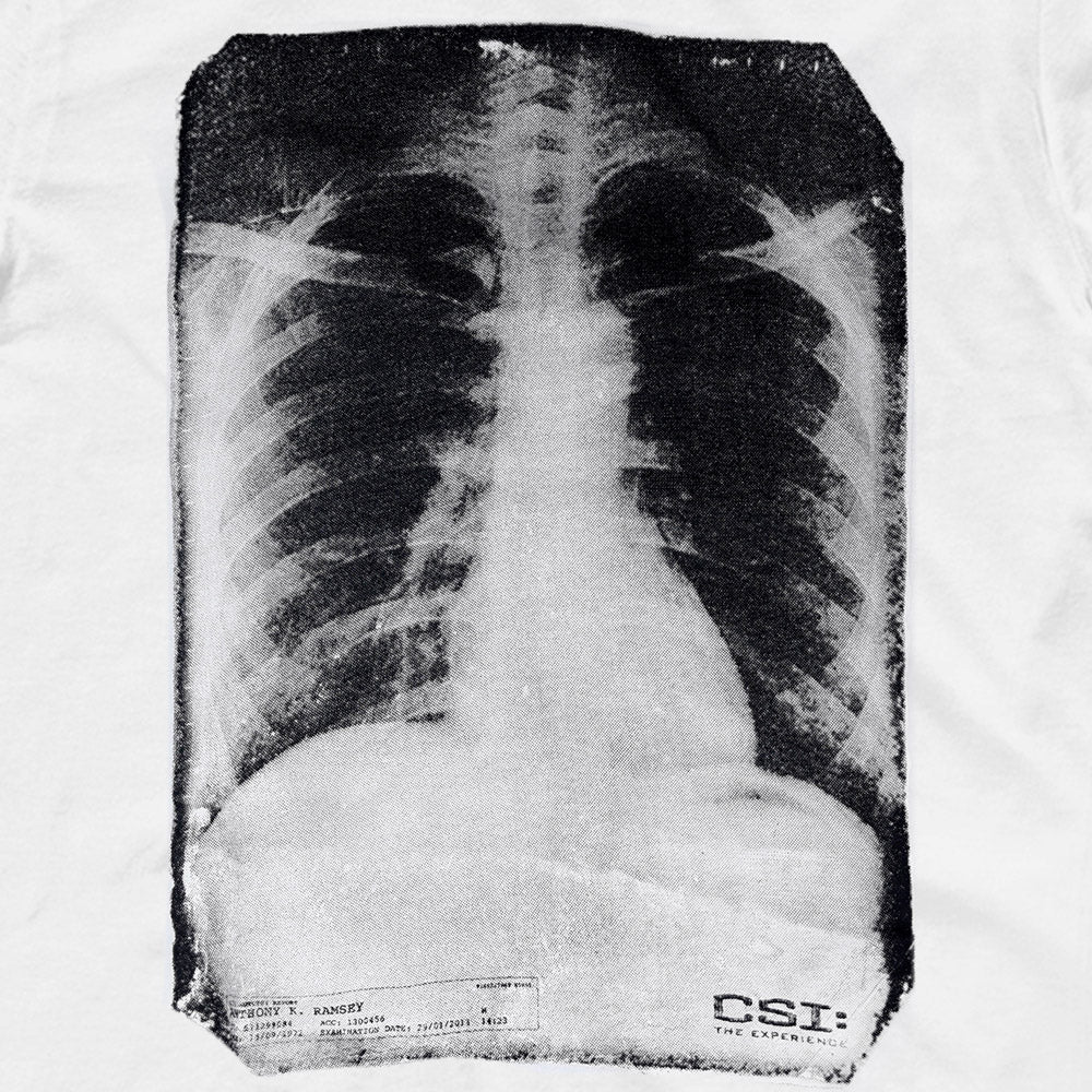 CSI: Crime Scene Investigation Glow in the Dark X-Ray Adult Short SleeveT-Shirt - Image 2
