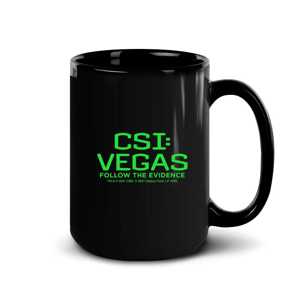 CSI: Vegas Follow The Evidence Black Mug - Image 4