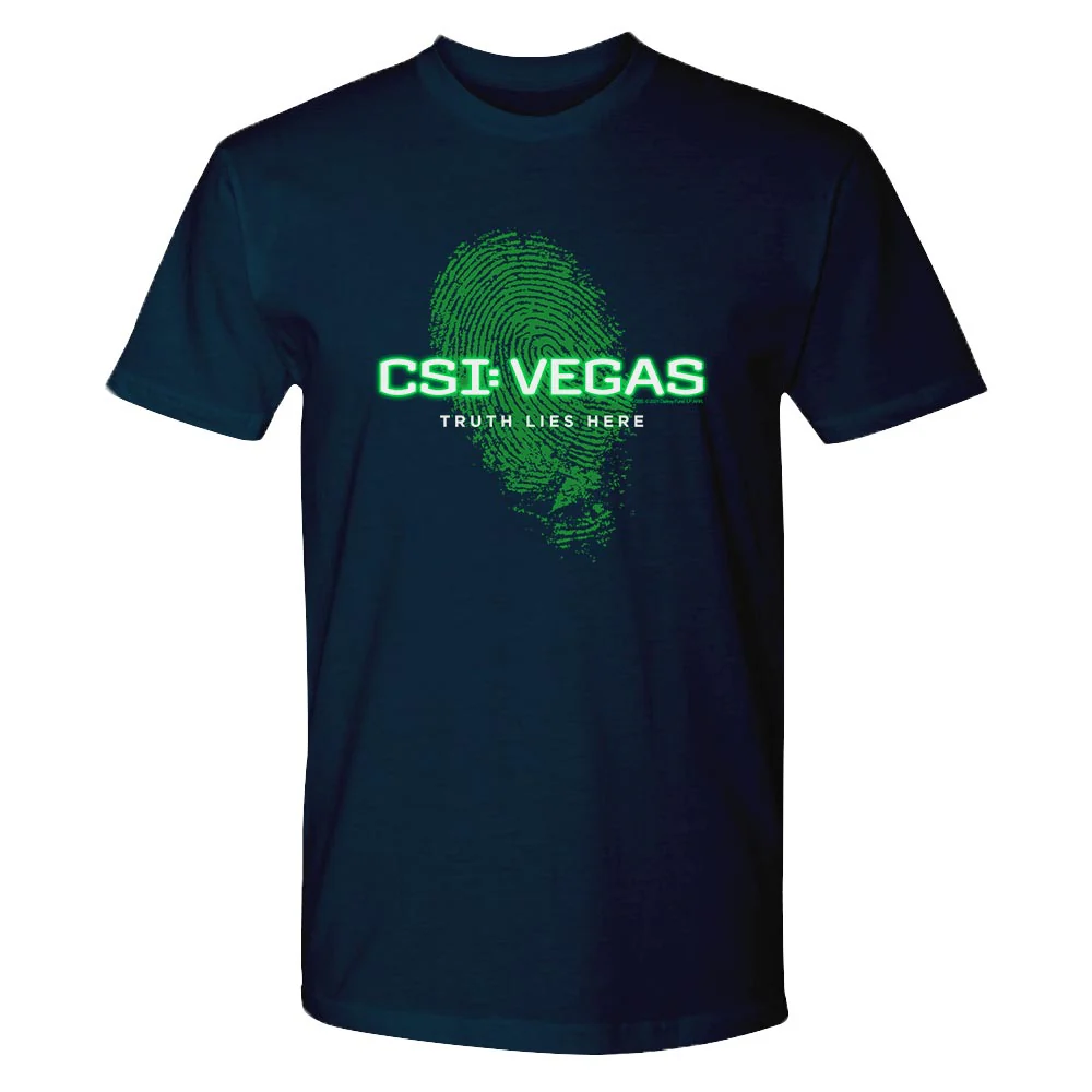 CSI: Vegas Truth Lies Here  Adult Short Sleeve T-Shirt - Image 2