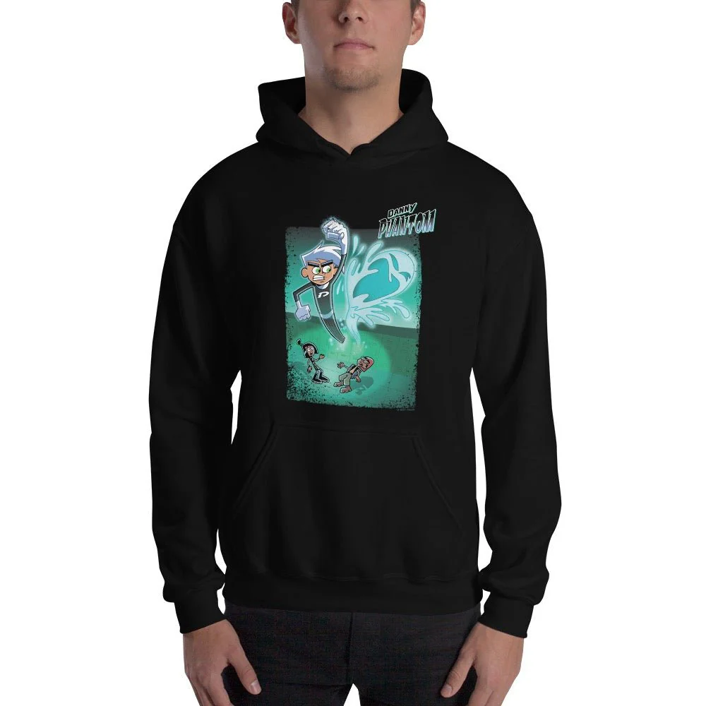 Danny Phantom Best Friends Adult Hooded Sweatshirt - Image 5