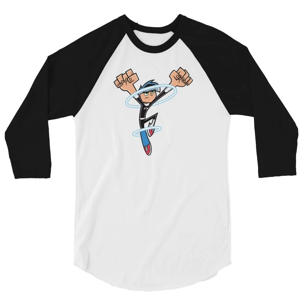 Danny Phantom Going Ghost Adult 3/4 Sleeve Raglan Shirt