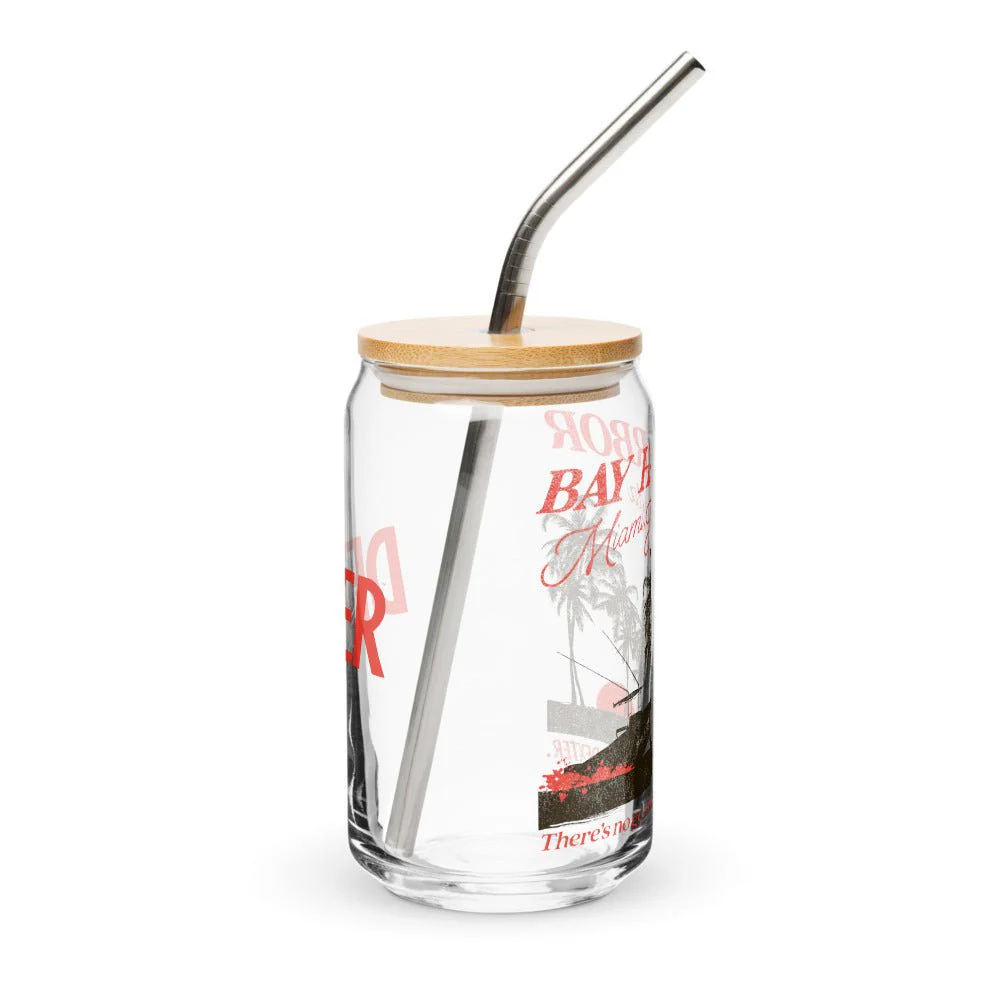 Dexter Bay Harbor Can-Shaped Glass with Lid and Straw - Image 3