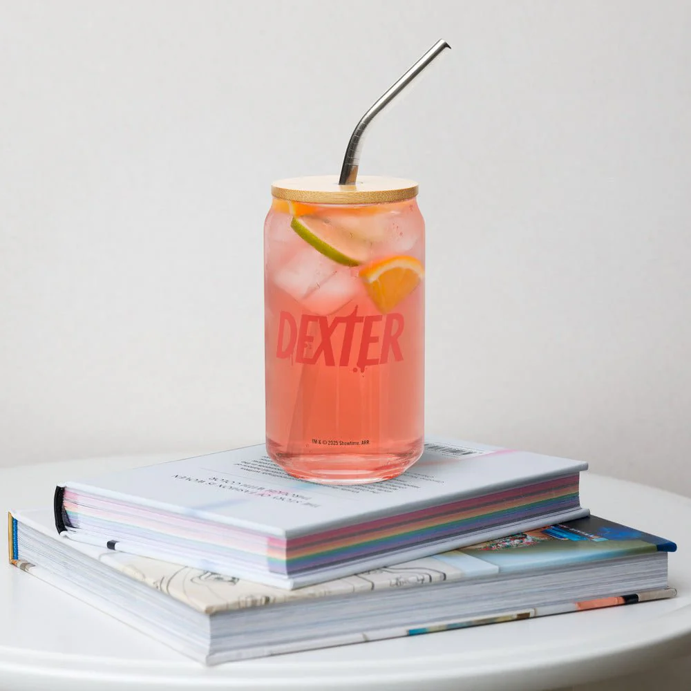 Dexter Bay Harbor Can-Shaped Glass with Lid and Straw - Image 5