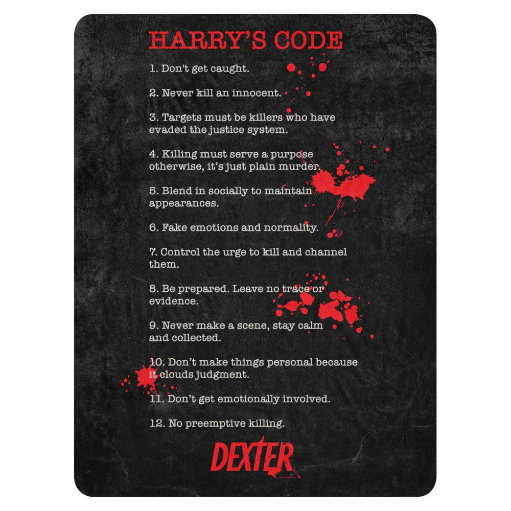 Dexter Harry's Code Sherpa Blanket