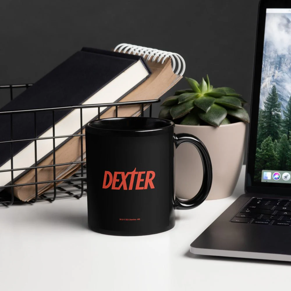 Dexter In Plastic Black Mug - Image 5