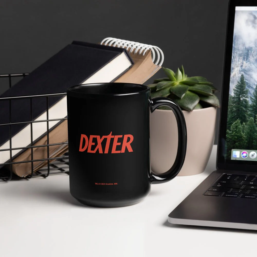 Dexter In Plastic Black Mug - Image 7