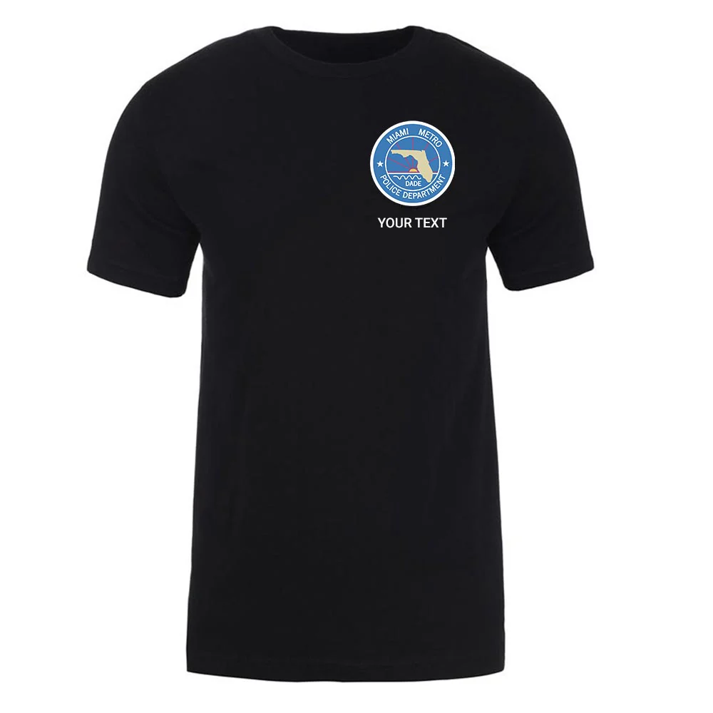 Dexter Miami Metro Police Badge Personalized Adult Short Sleeve T-Shirt