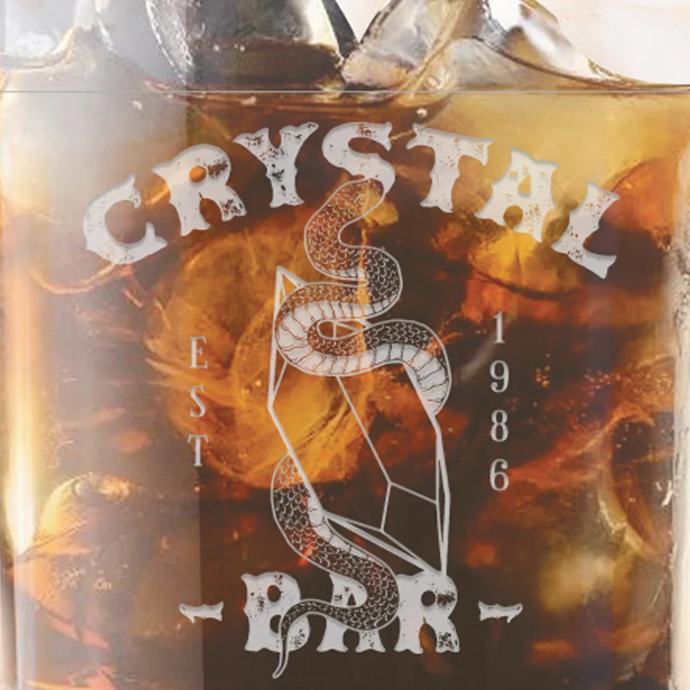 Dexter: New Blood Crystal Bar Laser Engraved Rocks Glass - Image 2