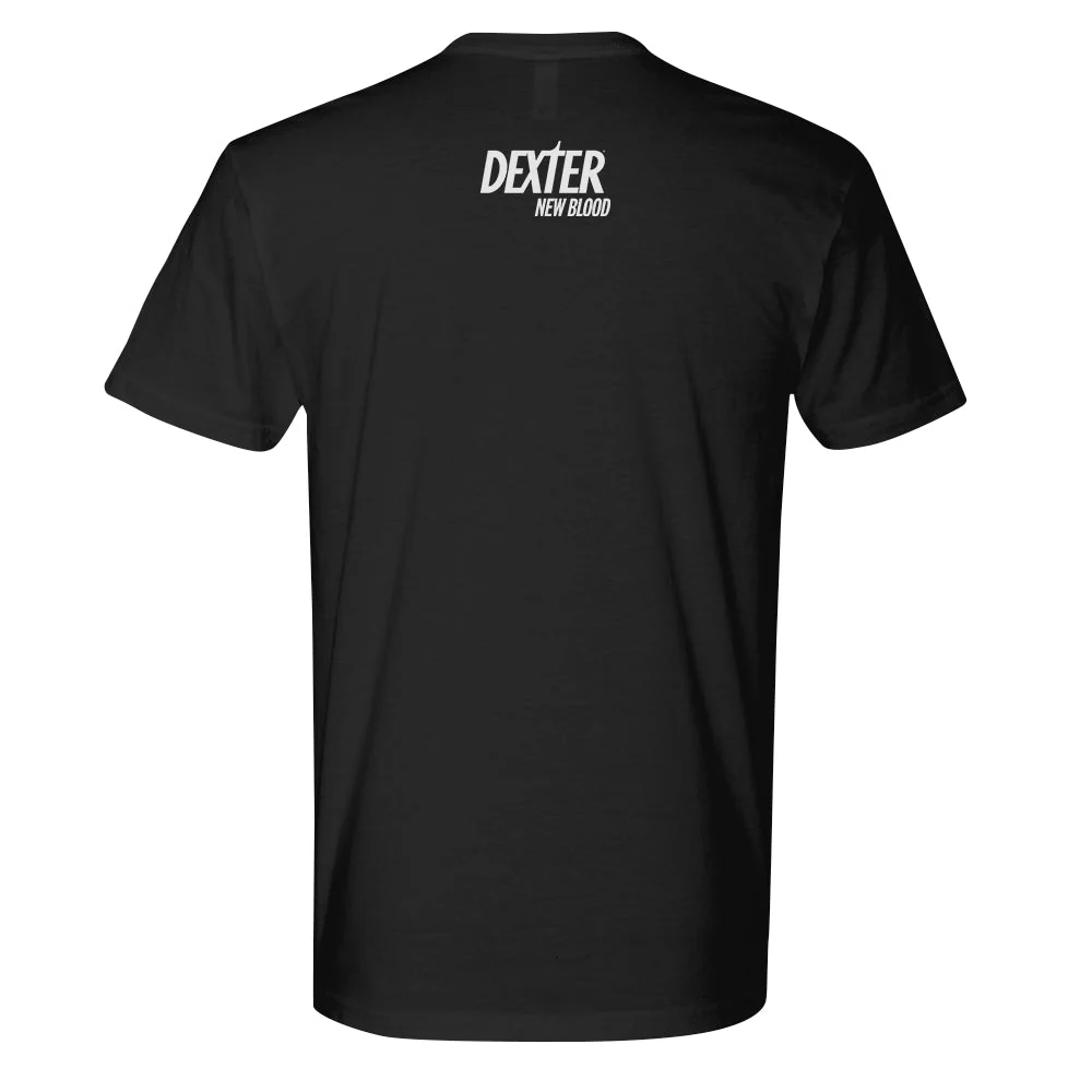 Dexter: New Blood Crystal Bar Logo Adult Short Sleeve T-Shirt - Image 3