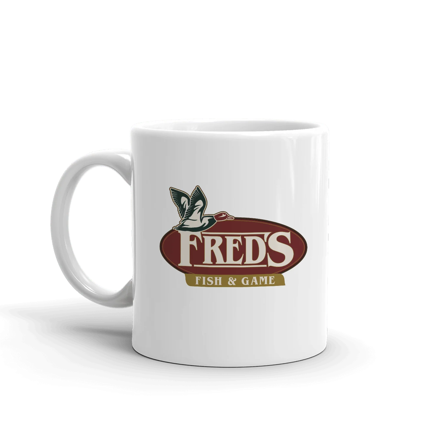Dexter: New Blood Fred's Fish & Game White Mug