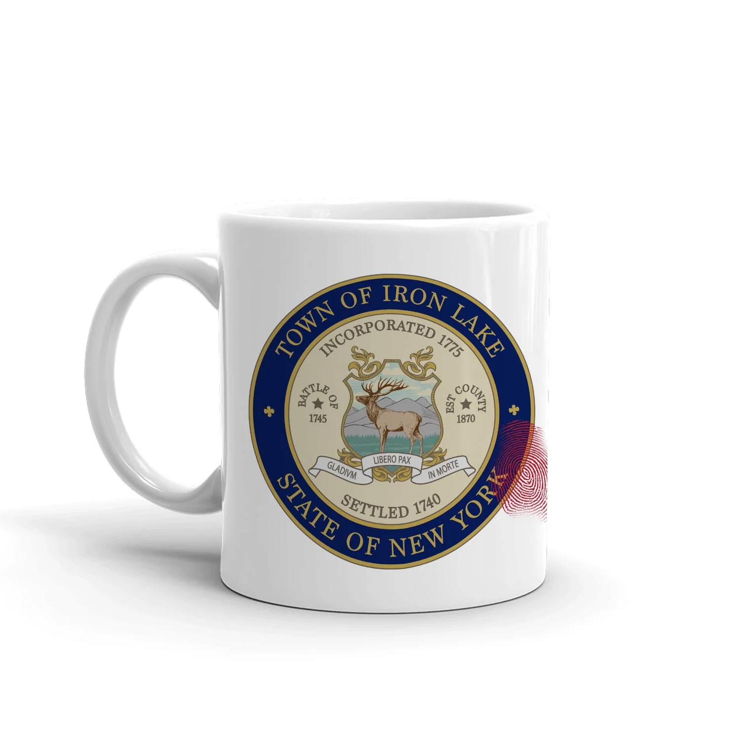Dexter: New Blood Iron Lake Seal White Mug