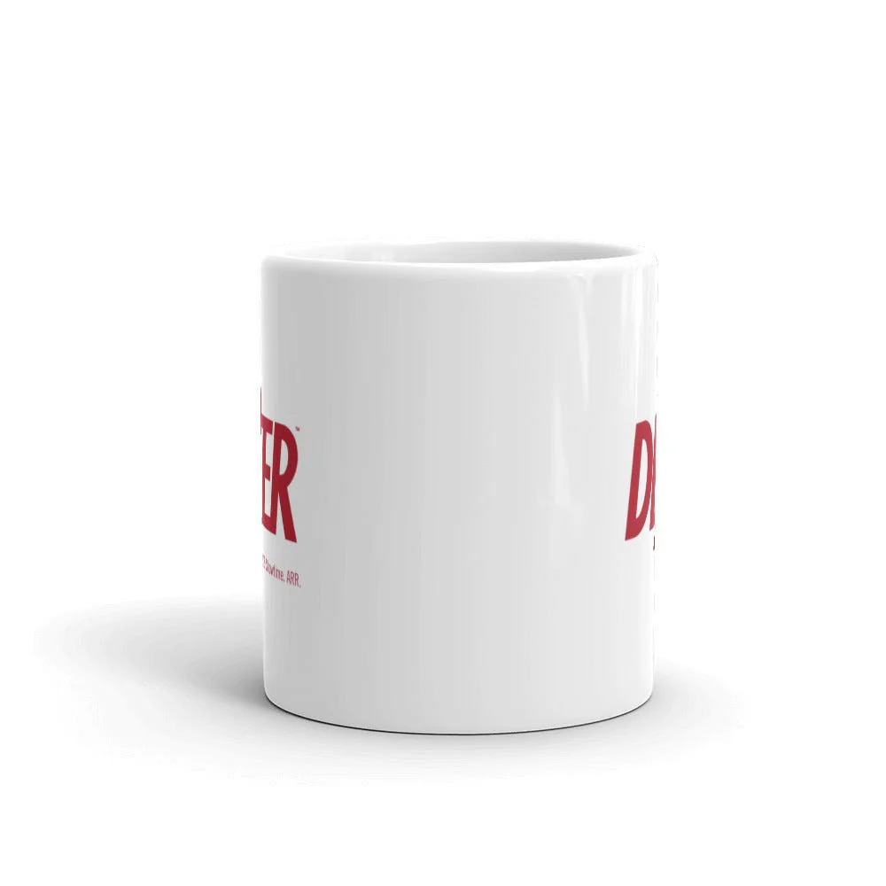 Dexter Splatter Logo White Mug - Image 3