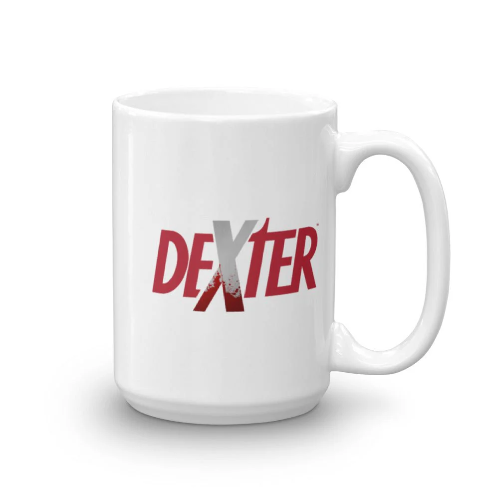 Dexter Splatter Logo White Mug - Image 4
